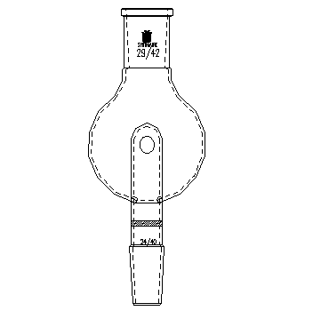 A472250,防濺球,具多孔板及回流孔,29/42-24/40,250ml