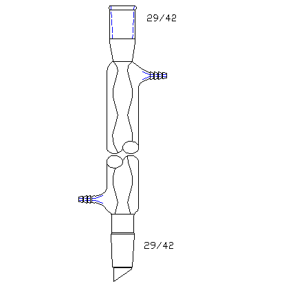 C255300,球型冷凝器,29/42,有效長度:300mm,φ10mm小咀