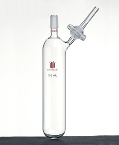 F691100,反應管,外磨口14/20,玻璃節門,100ml