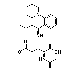 (S)-1-[2-(1-哌啶基)苯基]-3-甲基丁胺-N-乙酰基-L-谷氨酸鹽