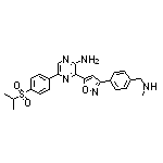 2-氨基-3-[3-[4-[(甲氨基)甲基]苯基]-5-異噁唑基]-5-[4-(異丙基磺酰基)苯基]吡嗪