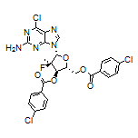4-氯苯甲酸[(2R,3R,4R,5R)-5-(2-氨基-6-氯-9H-嘌呤-9-基)-2-[[(4-氯苯甲酰基)氧基]甲基]-4-氟-4-甲基四氫呋喃-3-基]酯