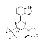 (R)-3-甲基-4-[2-(4-吲哚基)-6-[1-(甲磺酰基)環丙基]-4-嘧啶基]嗎啉