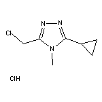 3-(氯甲基)-4-甲基-5-環丙基-4H-1,2,4-三唑鹽酸鹽