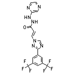 (Z)-3-[3-[3,5-雙(三氟甲基)苯基]-1H-1,2,4-三唑-1-基]-N'-2-吡嗪基丙烯酰肼