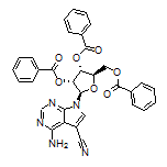 (2R,3R,4R,5R)-二苯甲酸[2-(4-氨基-5-氰基-7H-吡咯并[2,3-d]嘧啶-7-基)-5-[(苯甲酰基氧基)甲基]四氫呋喃-3,4-二基]酯