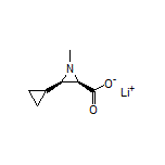 (2R,3R)-3-環丙基-1-甲基氮雜環丙烷-2-甲酸鋰
