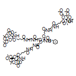 乙酸[6-[4-[N-[3-[3-[3-[2-[N-[3-[5-[(5R,2R,3R,4R,6R)-3-(乙酰基氨基)-4,5-二乙酰基氧基-6-(乙酰基氧基甲基)(2H-3,4,5,6-四氫吡喃-2-基氧基)]戊酰基氨基]丙基]氨基甲酰基]乙氧基]-2-[[2-[N-[3-[5-[(5R,2R,3R,4R,6R)-3-(乙酰基氨基)-4,5-二乙酰基氧基-6-(乙酰基氧基甲基)(2H-3,4,5,6-四氫吡喃-2-基氧基)]戊酰基氨基]丙基]氨基甲酰基]乙氧基]甲基]-2-(Cbz-氨基)丙氧基]丙酰基氨基]丙基]氨基甲酰基]丁氧基](3R,2R,4R,5R,6R)-5-(乙酰基氨基)-4-乙酰基氧基-2-(乙酰基氧基甲基)-2H-3,4,5,6-四氫吡喃-3-基]酯