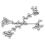 乙酸[[6-[4-[N-[3-[3-[3-[2-[N-[3-[5-[(5R,2R,3R,4R,6R)-3-(乙酰基氨基)-4,5-二乙酰基氧基-6-(乙酰基氧基甲基)(2H-3,4,5,6-四氫吡喃-2-基氧基)]戊酰基氧基]丙基]氨基甲酰基]乙氧基]-2-[[2-[N-[3-[5-[(5R,2R,3R,4R,6R)-3-(乙酰基氨基)-4,5-二乙酰基氧基-6-(乙酰基氧基甲基)(2H-3,4,5,6-四氫吡喃-2-基氧基)]戊酰基氨基]丙基]氨基甲酰基]乙氧基]甲基]-2-[12-[(3R,5S)-5-[[雙(4-甲氧基苯基)苯基甲基]甲基]-3-羥基吡咯烷基]-12-氧代十二酰基氨基]丙氧基]丙酰基氨基]丙基]氨基甲酰基]丁氧基](3R,2R,4R,5R,6R)-5-(乙酰基氨基)-3,4-二乙酰基氧基-2H-3,4,5,6-四氫吡喃-2-基]甲基]酯